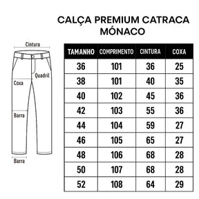 (Compre 1 Leve 3) Calça Premium Catraca Mônaco – Estilo, Conforto e Caimento Perfeito