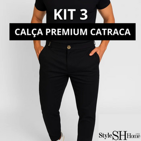 (Compre 1 Leve 3) Calça Premium Catraca Mônaco – Estilo, Conforto e Caimento Perfeito