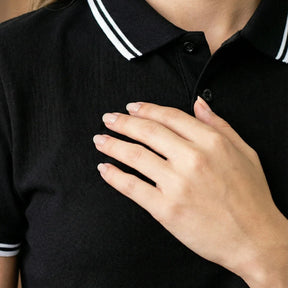 [Leve 9, Pague Só 6!] Polo Magnus Masculina em Algodão Piquet e Elastano de Ajuste Firme com Acabamento em Listras Duplas